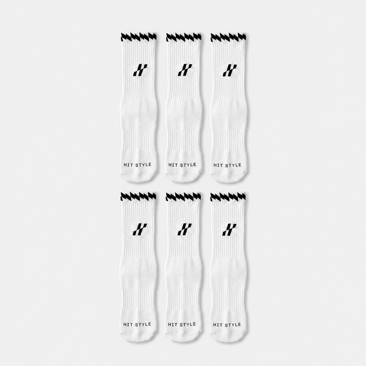 Crew White Stack – Pack of 6