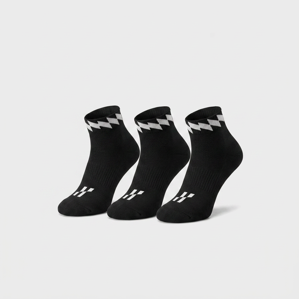 Ankle Triple Black – Pack of 3